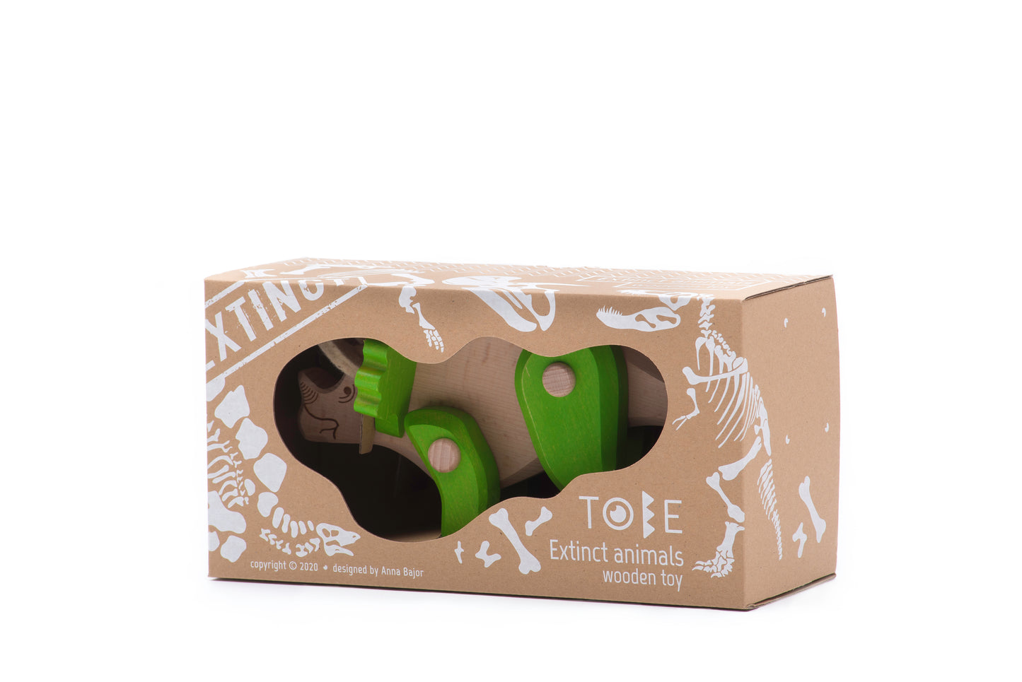 Drewniany dinozaur Triceratops - BAJO