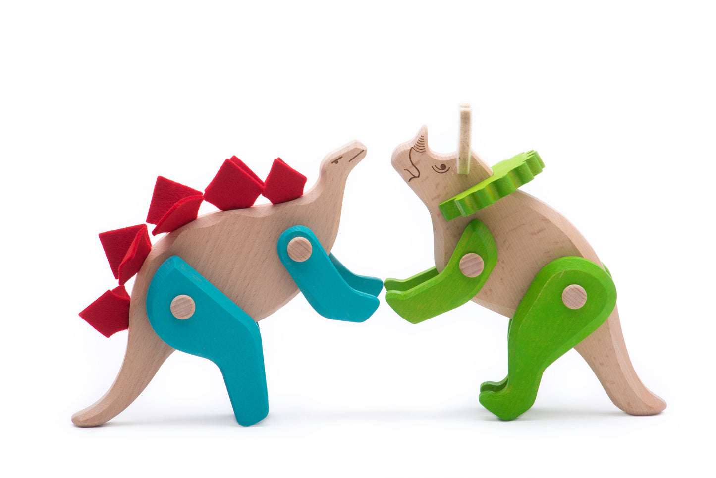 Drewniany dinozaur Stegozaur - BAJO