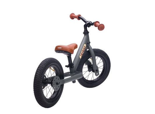 Pierwszy rower biegowy balansujący dziecięcy szary dla dzieci Trybike