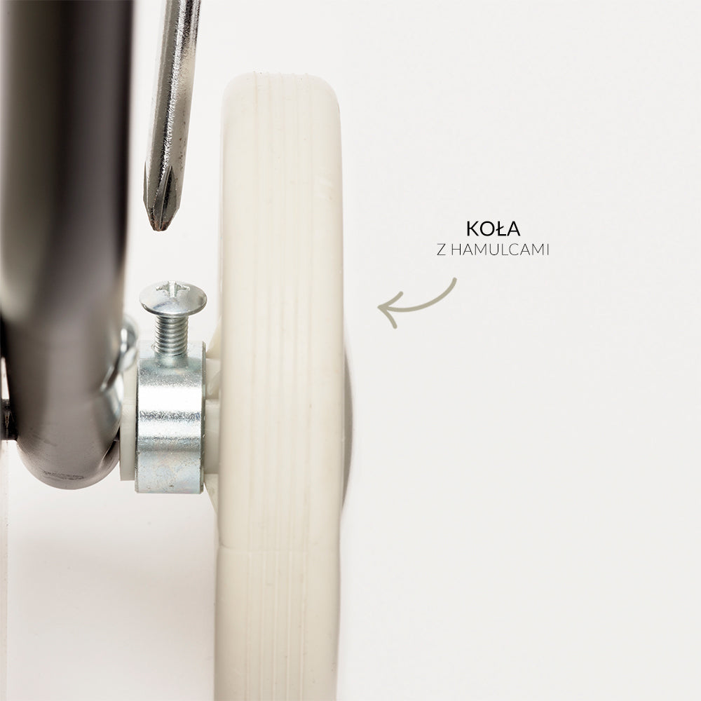 Beżowy drewniany chodzik pchacz, do nauki chodzenia, dla dzieci, zabawka Micki