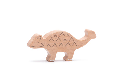 Drewniane figurki dinozaurów - zestaw 10szt. - BAJO