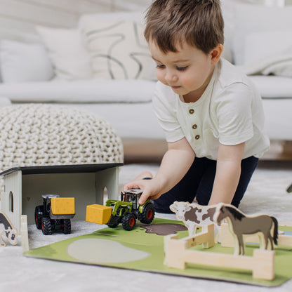 Drewniane zwierzątka, zabawka dla dzieci, figurki, odgrywanie ról, Micki