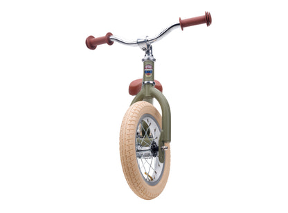 Pierwszy rowerek trójkołowy dziecięcy biegowy 2w1 zielony matowy Trybike