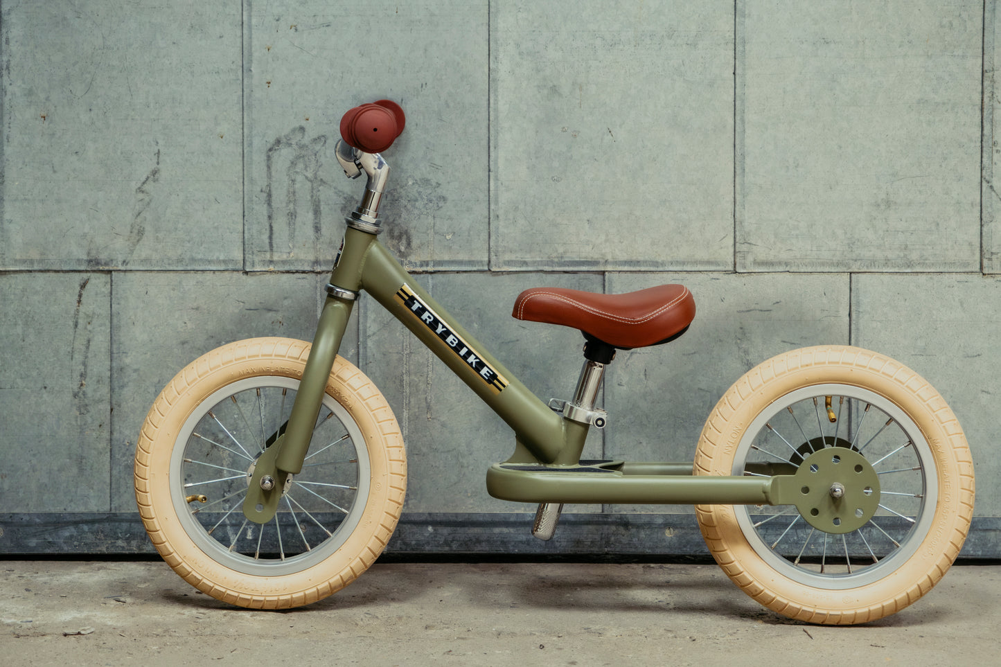 Pierwszy rower biegowy balansujący dziecięcy zielony dla dzieci Trybike