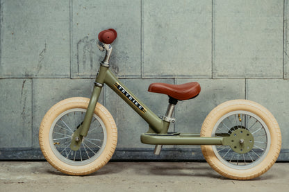 Pierwszy rower biegowy balansujący dziecięcy zielony dla dzieci Trybike